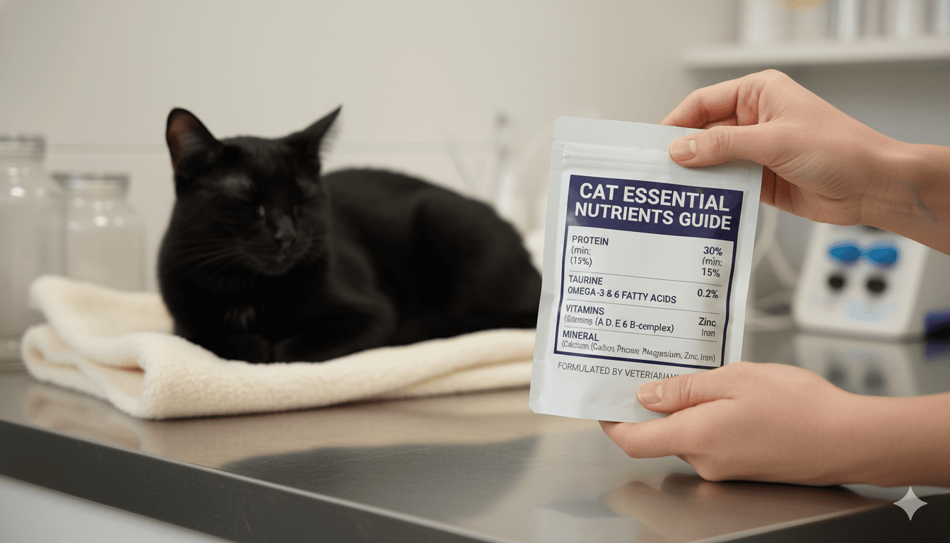 고양이 필수 영양소 완벽 가이드: 각 영양소가 하는 역할